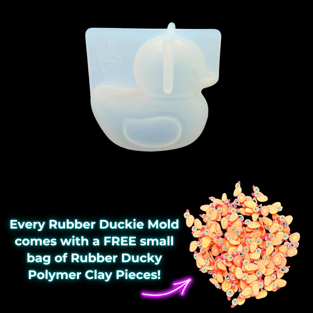 Resin Rockers Exclusive Rubber Duck Mold for UV and Epoxy Resin - FREE CLAY