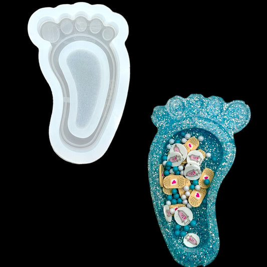 Foot Shaker Badge Reel or Phone Grip Shaker Mold