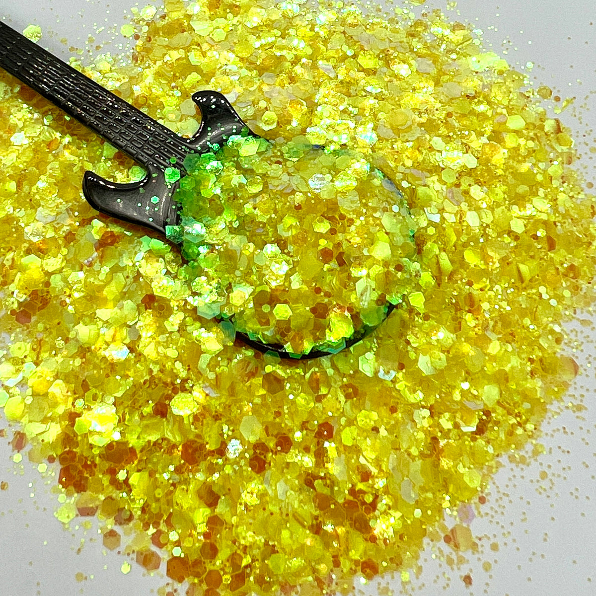 Bodak Yellow Premium Pixie for Poxy Iridescent Chunky Glitter Mix