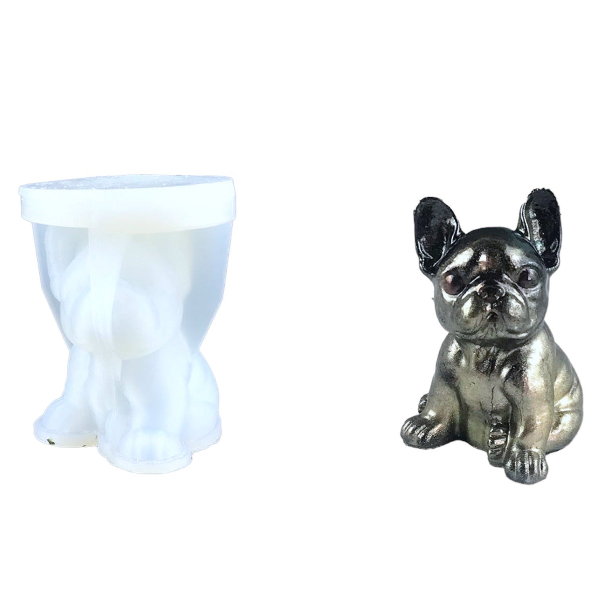 3D French Bulldog Mold for Epoxy Resin Art