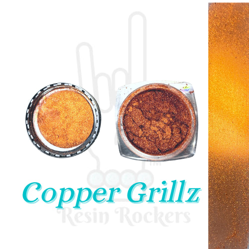 Resin Rockers Premium Chrome Pigment Powder Copper Grillz