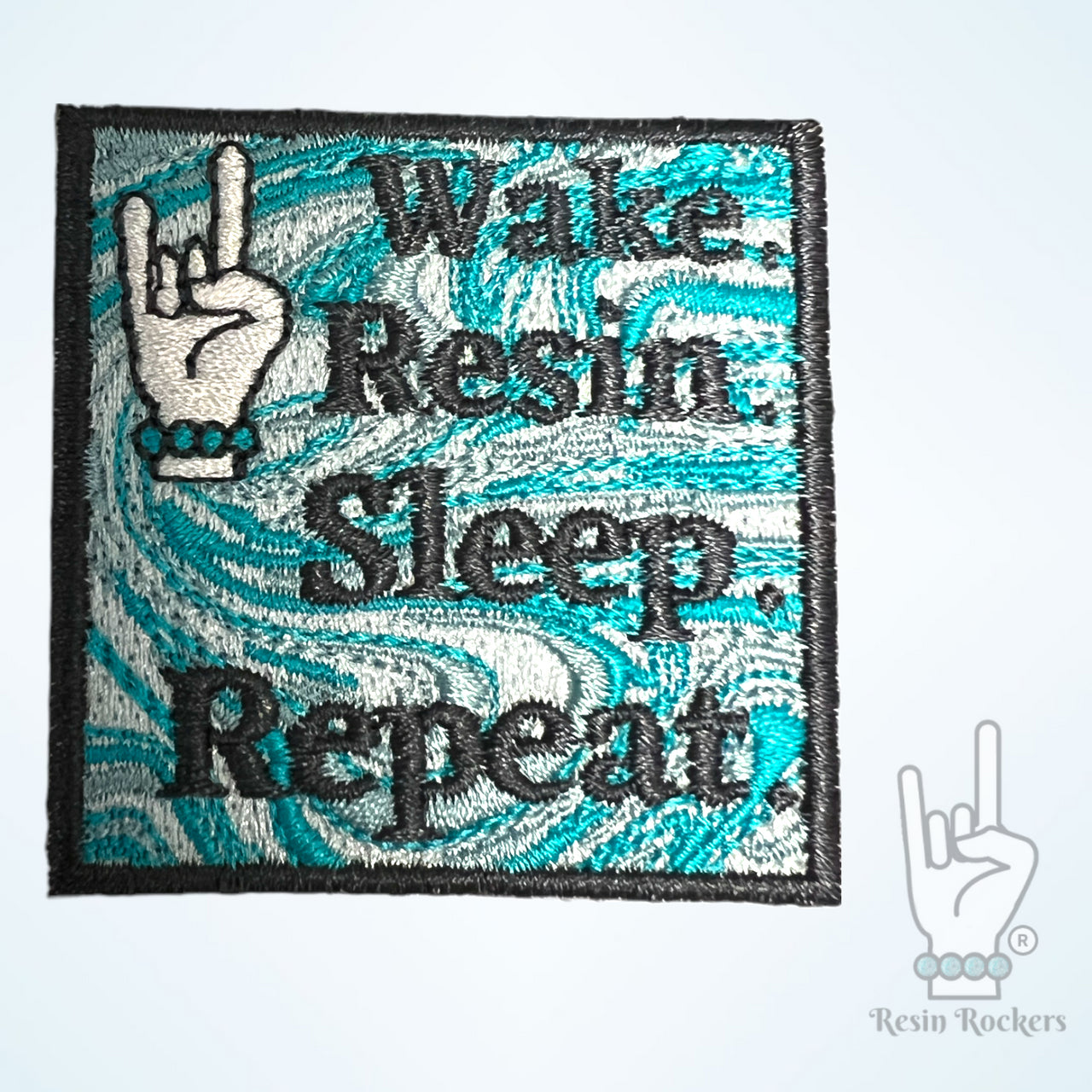 Wake Resin Sleep Repeat Official Resin Rockers Iron On Patch