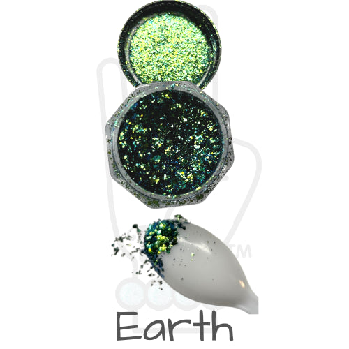 Earth Green Resin Rockers Premium Color-shift Multi-chromatic Chameleon Pigment Flakes