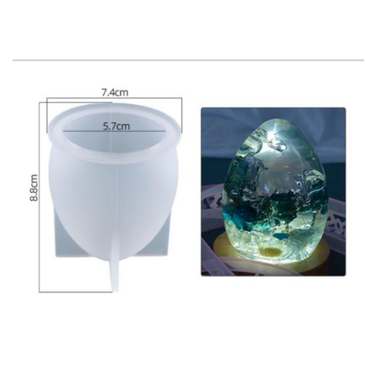 Bulb Shape Deep Pour Preservation Mold