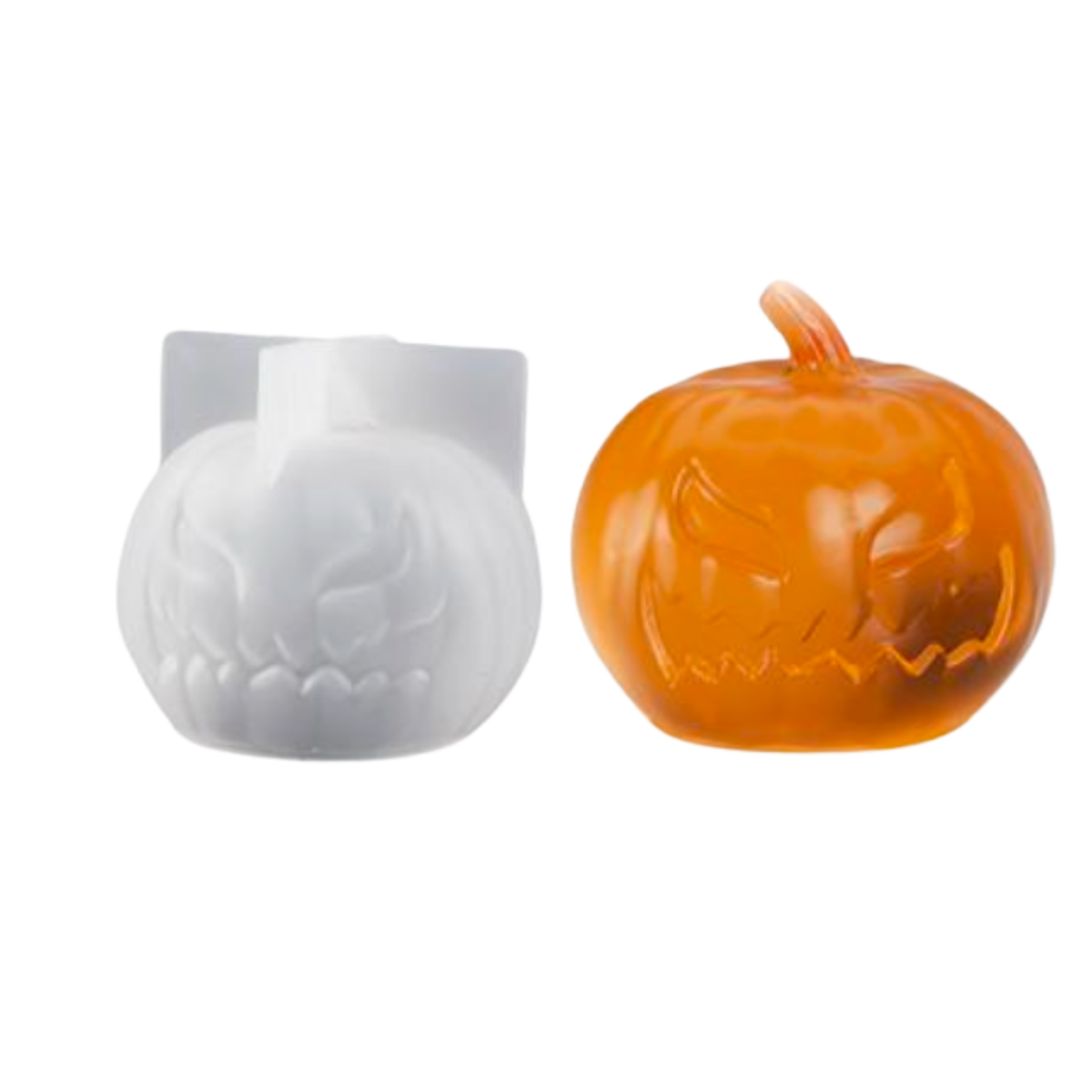 3D Jack-o-Lantern Silicone Mold
