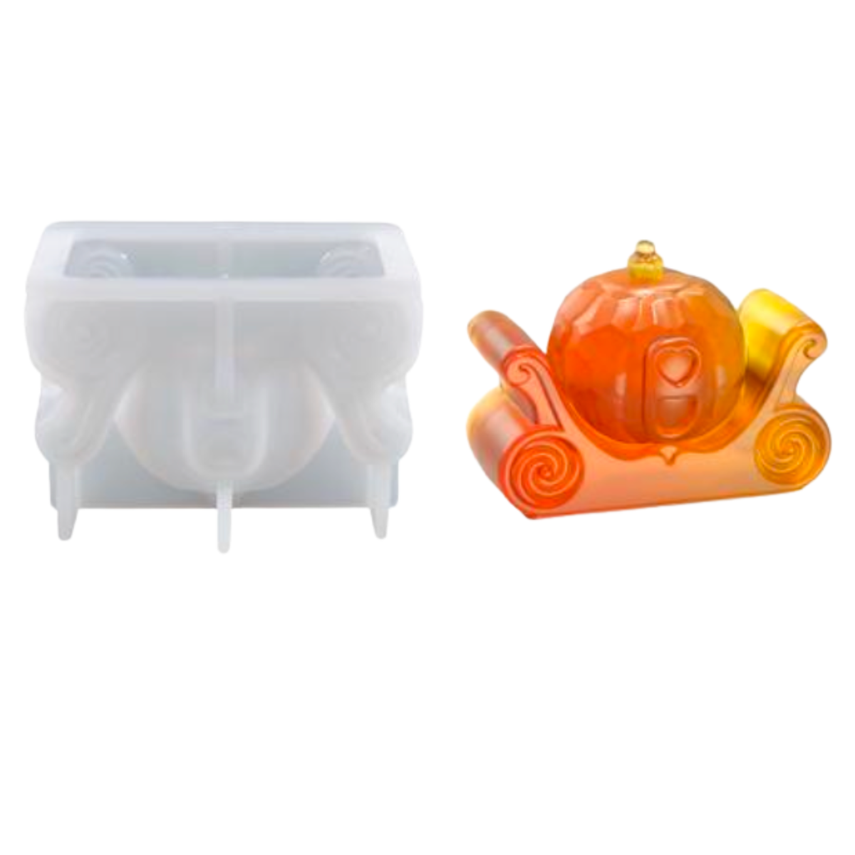 3D Pumpkin Stage Coach Mold