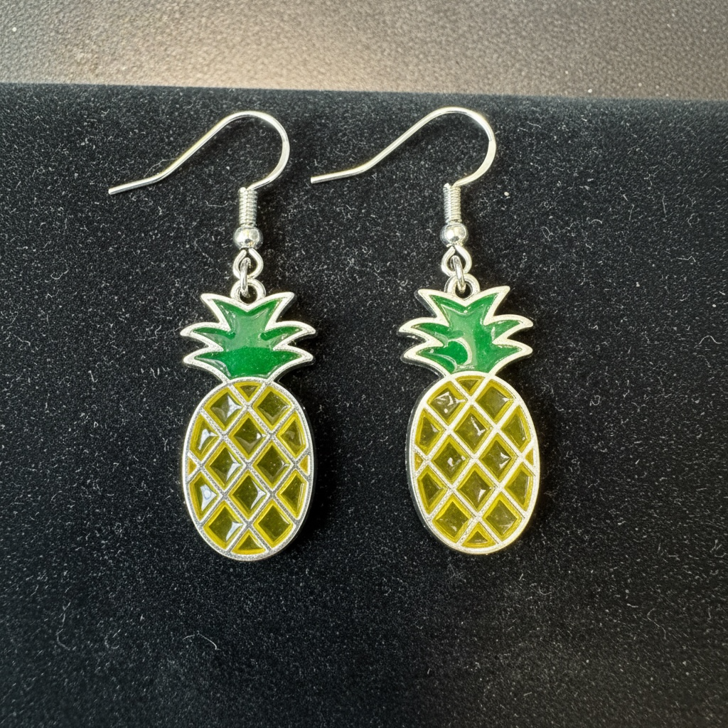 Pineapple Open Back Bezel Blank - 10 Pcs