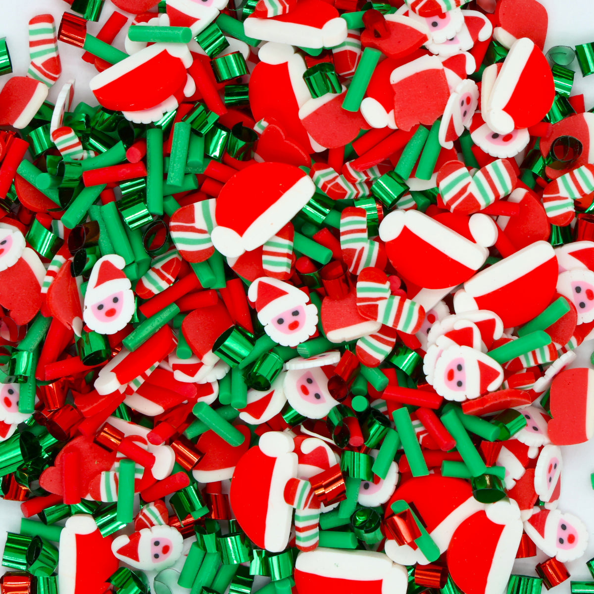 Santa's Holiday Fun Mix Polymer Clay Pieces