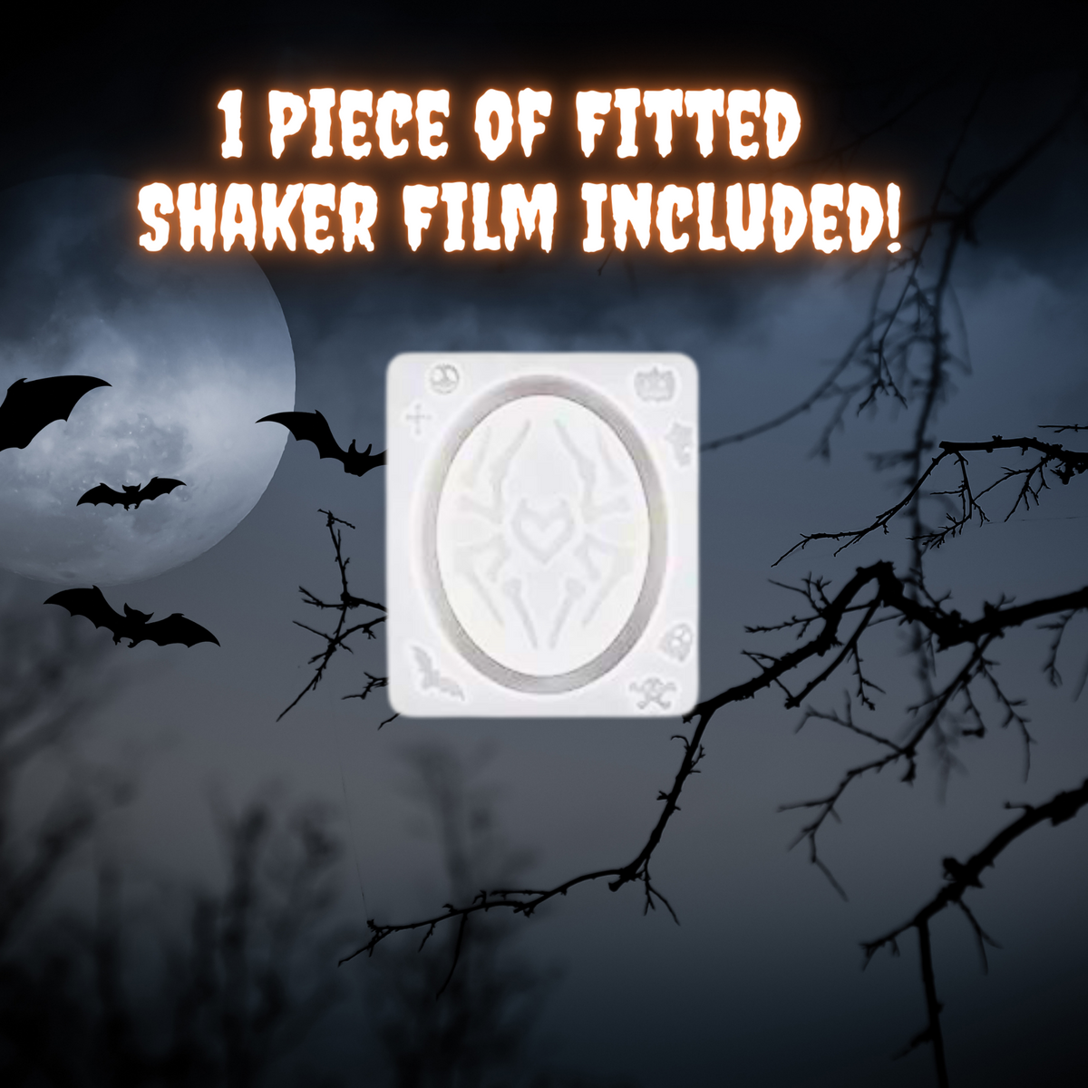 Halloween Shaker Mold Bundle with Fitted Shaker Film for UV and Epoxy Resin Art