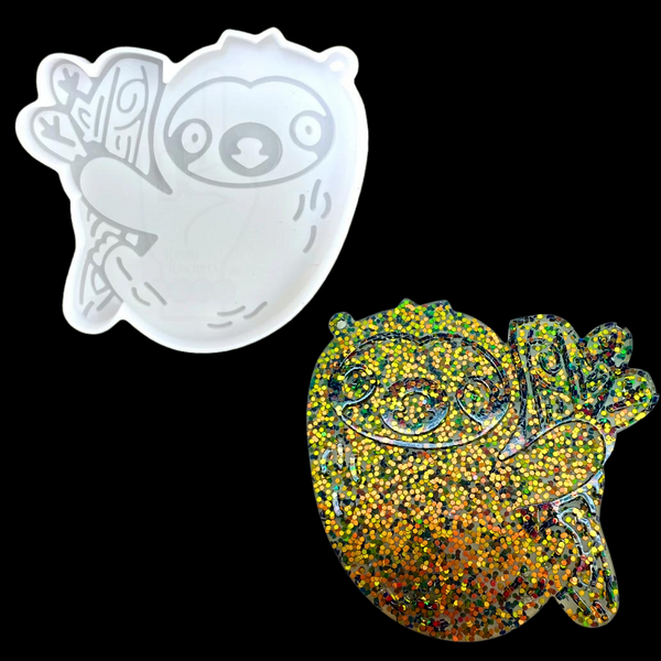 Sloth Keychain Silicone Mold - Resin Rockers