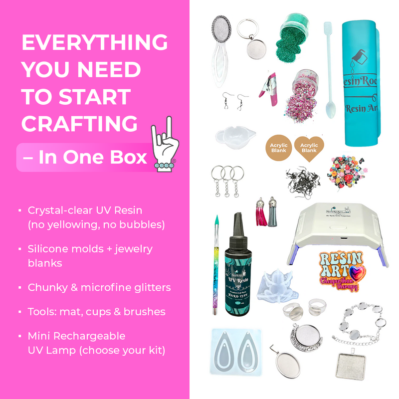 UV Resin Beginner's Kit — Everything You Need to Start Crafting + Free Class & FREEBIES ($180 Value)