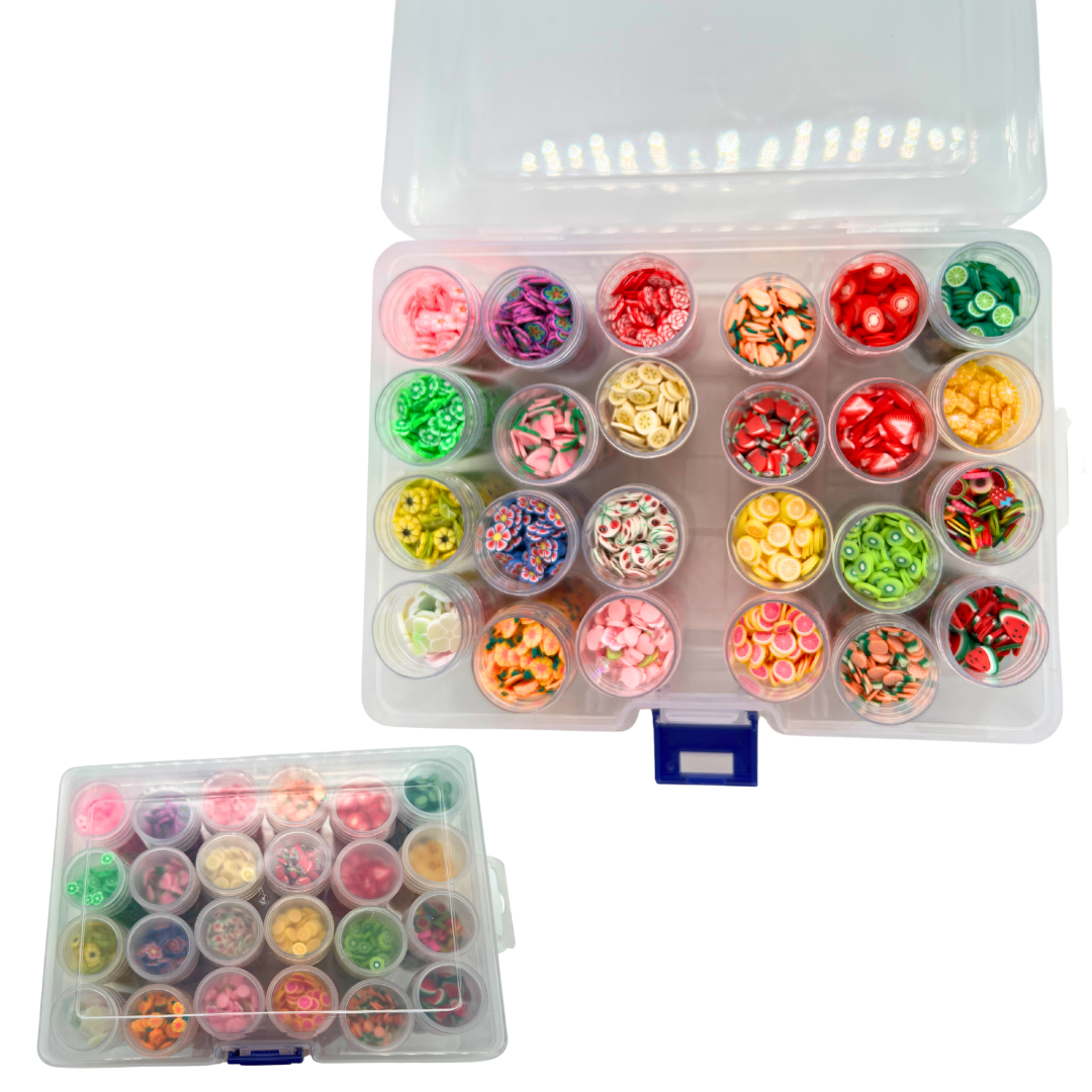 Fruit and Flower Claynation 24 Pack Polymer Clay Kit with FREE Tube Co -  Resin Rockers