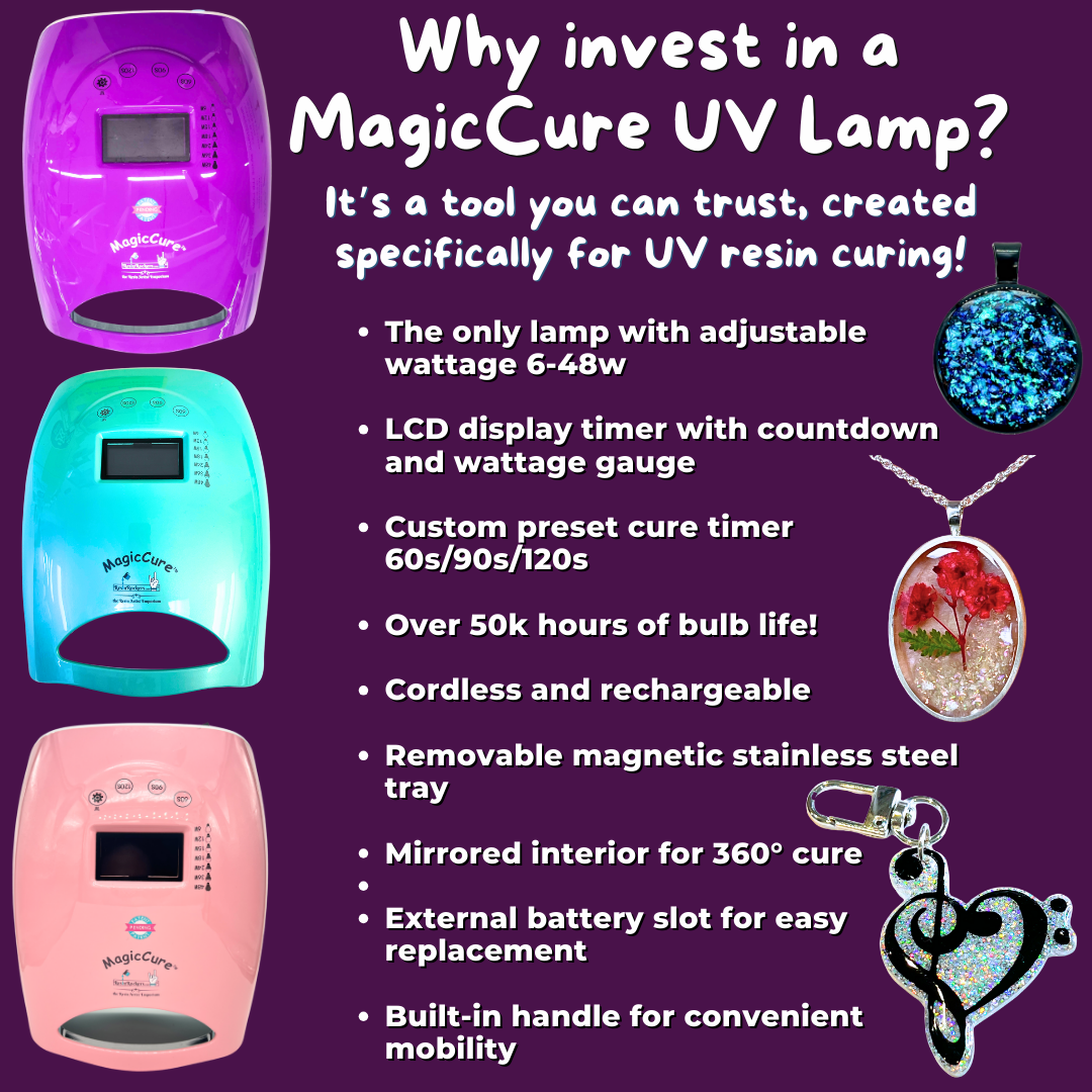 Resin Rockers MagicCure LED 360 Curing Lamp for UV Resin Multiple