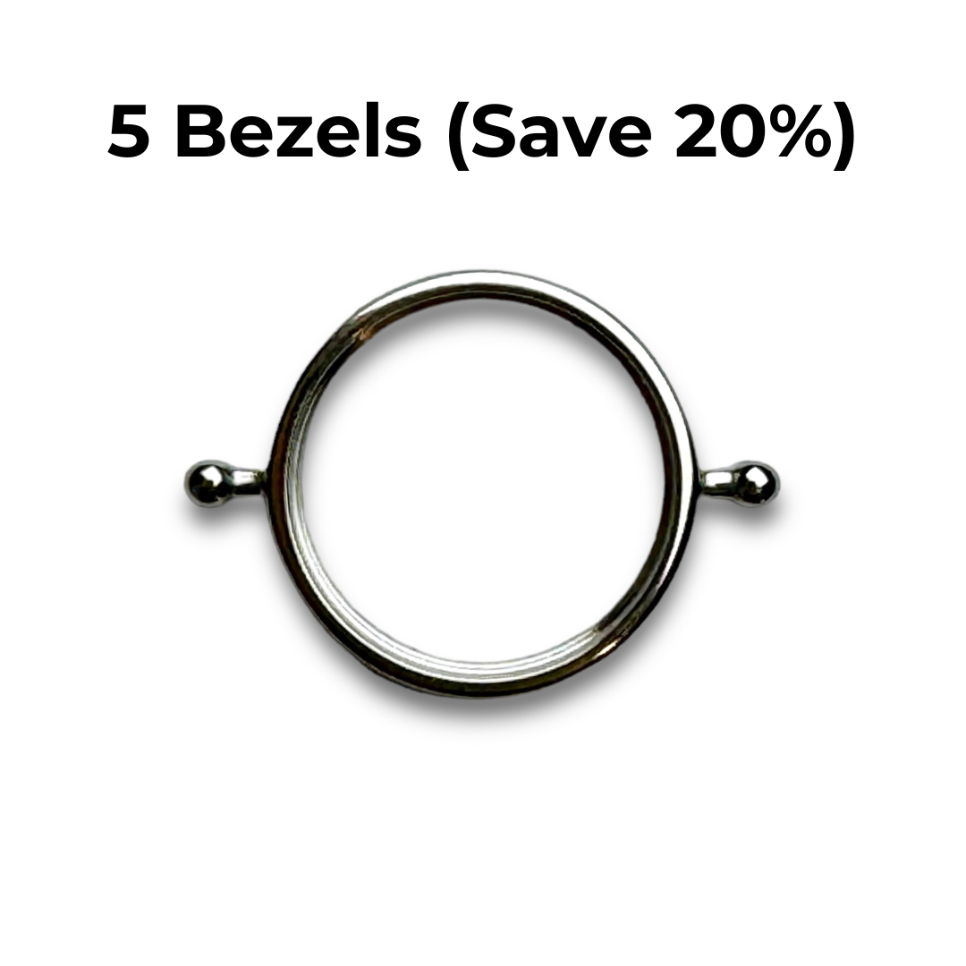CONQUERing Circle Blank Element for DIY Silver or Gold Jewelry