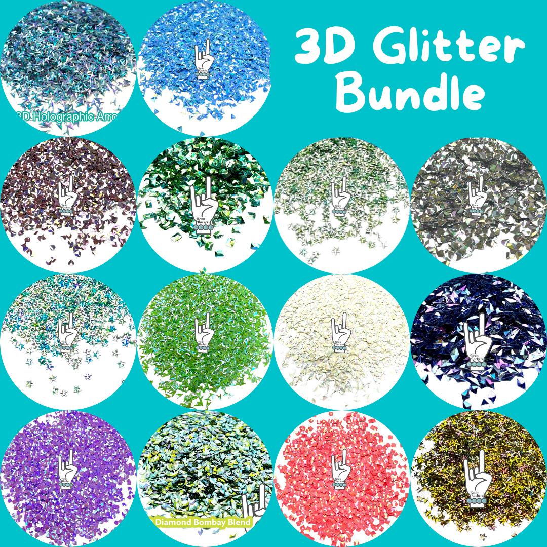 3D Glitter Bundle for UV and Epoxy Resin Art