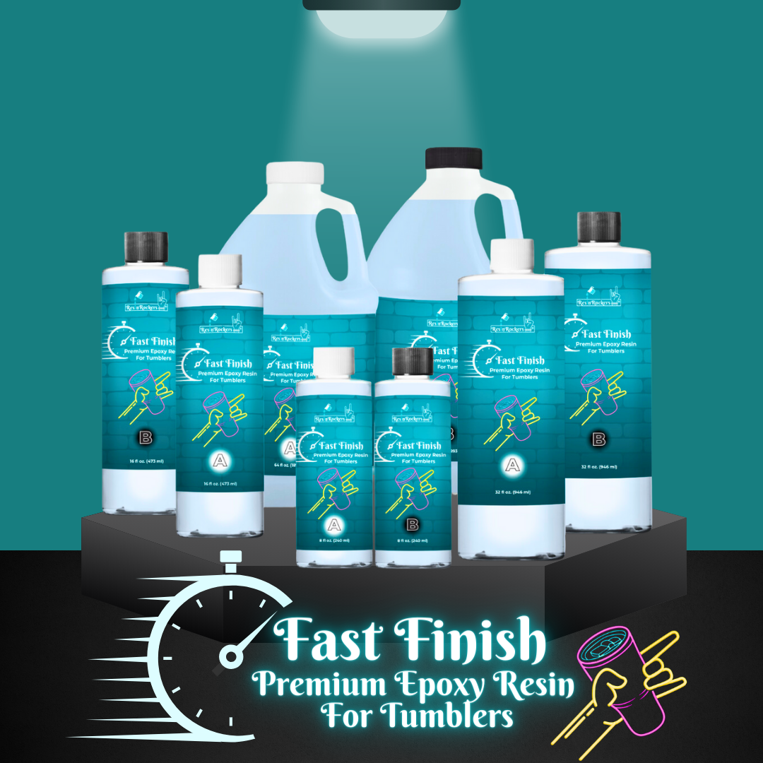 Fast Finish Premium Fast Set Epoxy Resin For Tumblers - Resin Rockers