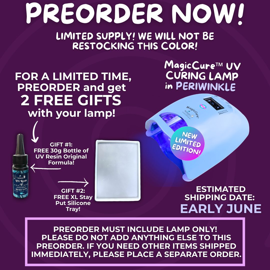 PREORDER MUST INCLUDE LAMP ONLY! NEW Limited Edition Periwinkle Resin Rockers MagicCure™️ LED 360 Curing Lamp for UV Resin