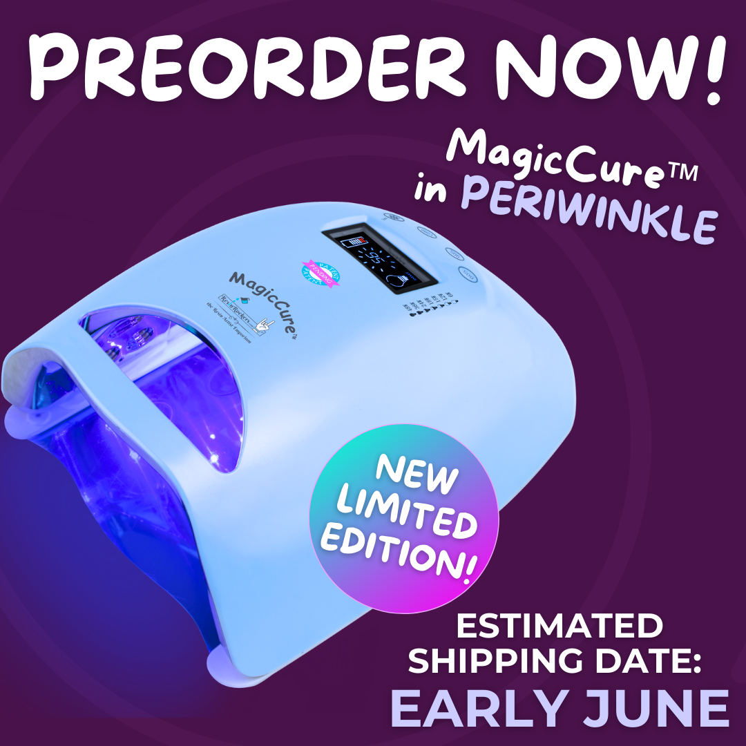 PREORDER MUST INCLUDE LAMP ONLY! NEW Limited Edition Periwinkle Resin Rockers MagicCure™️ LED 360 Curing Lamp for UV Resin