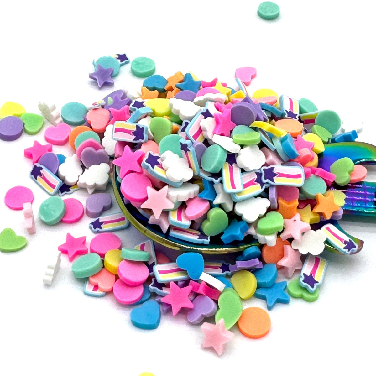 80&#39;s Bright Rainbow Polymer Clay Mix