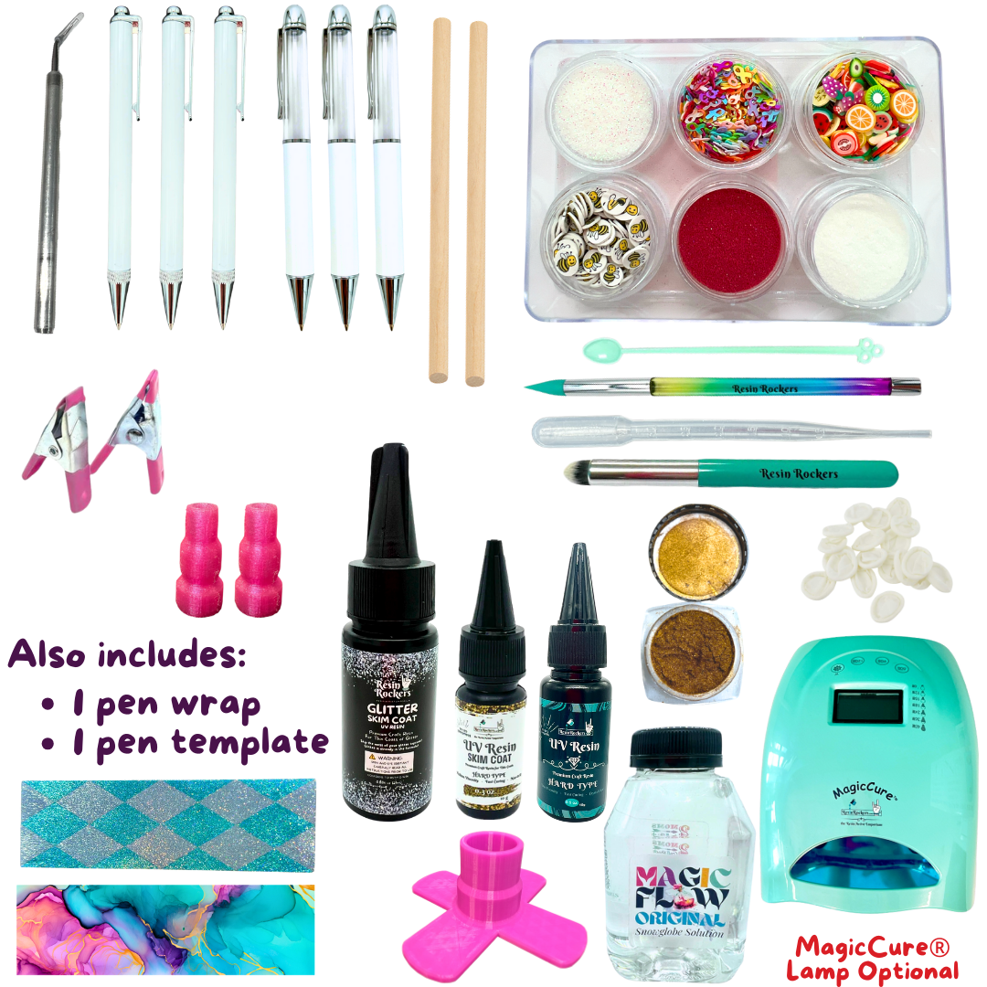 UV Resin Pens Class Kit for FREE CLASS on YouTube