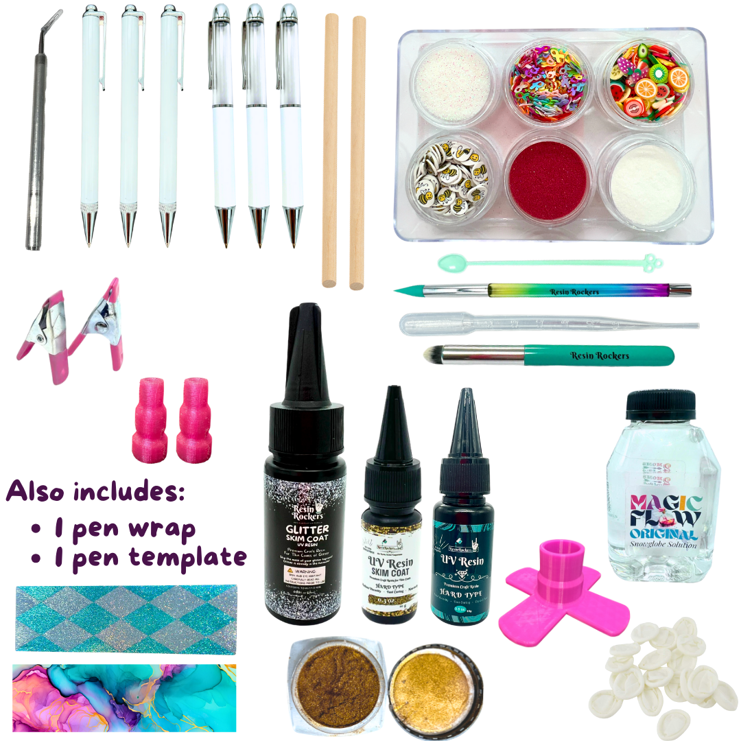 UV Resin Pens Class Kit for FREE CLASS on YouTube