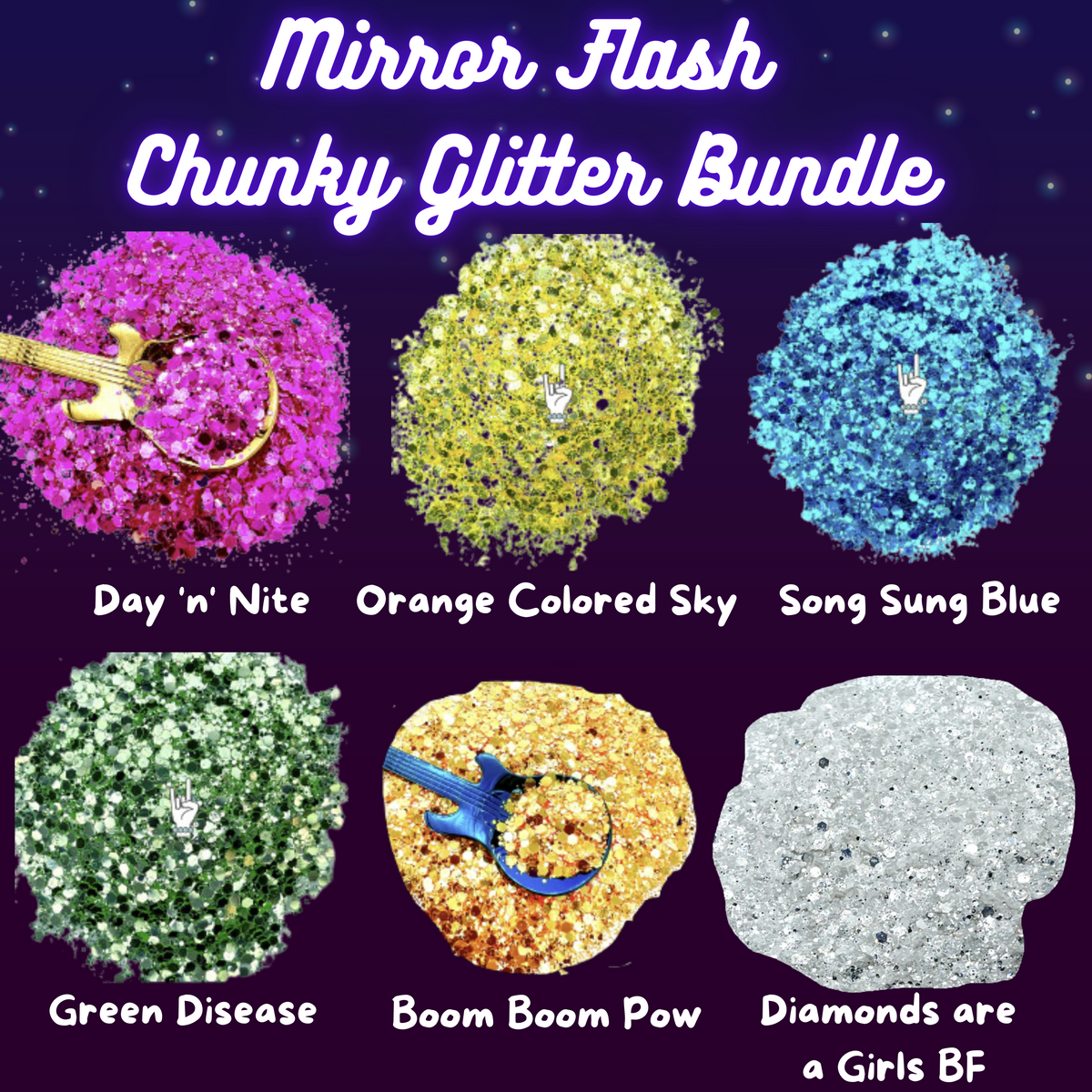 Mirror Flash Chunky Glitter Bundle