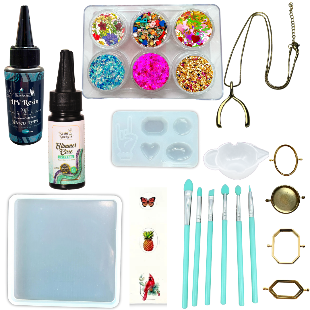 CONQUERing UV Resin Jewelry Class Kit - Free Tutorial on YouTube!