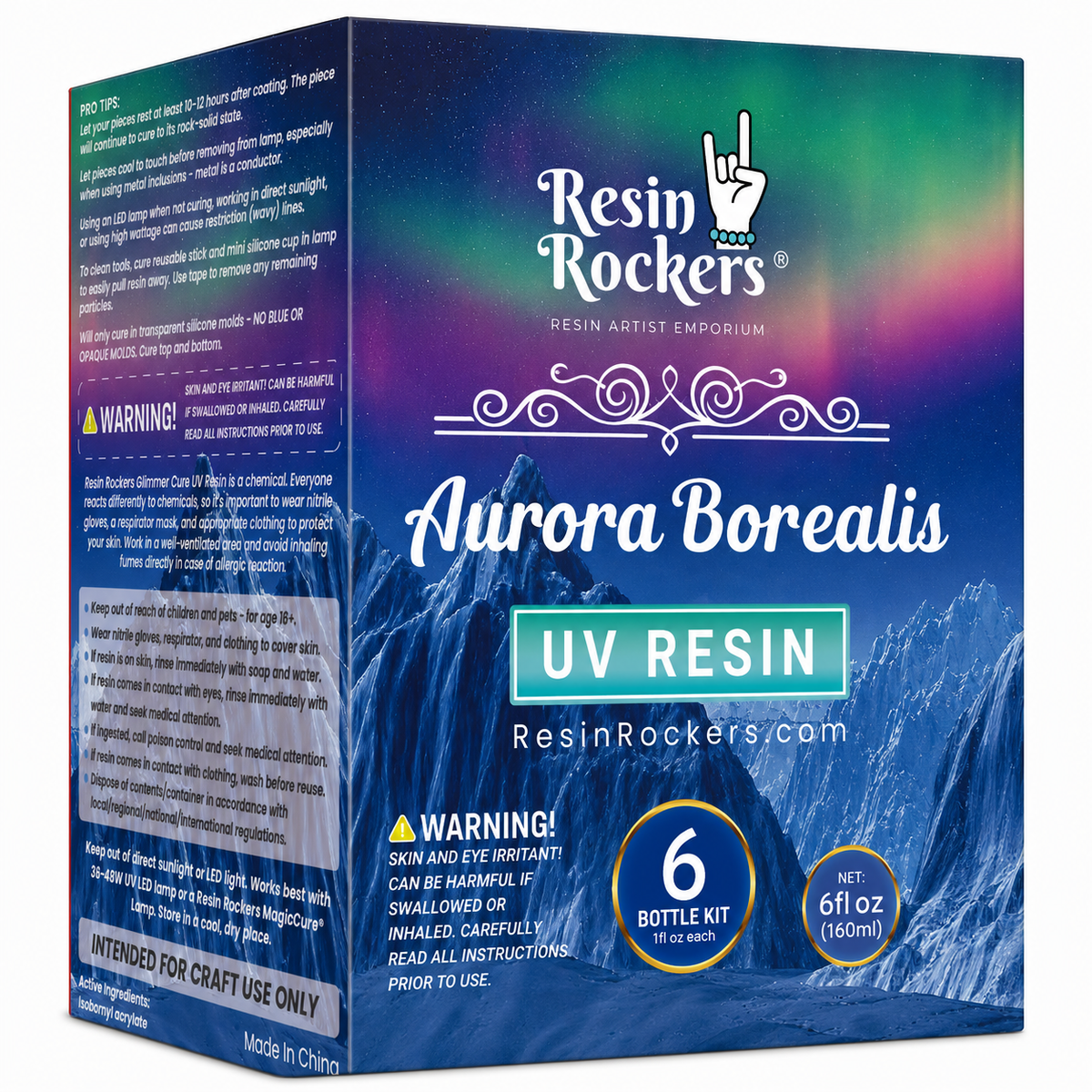 Glimmer Cure Northern Lights Edition UV Resin Hard Type™️ - Full Kit. TPO FREE
