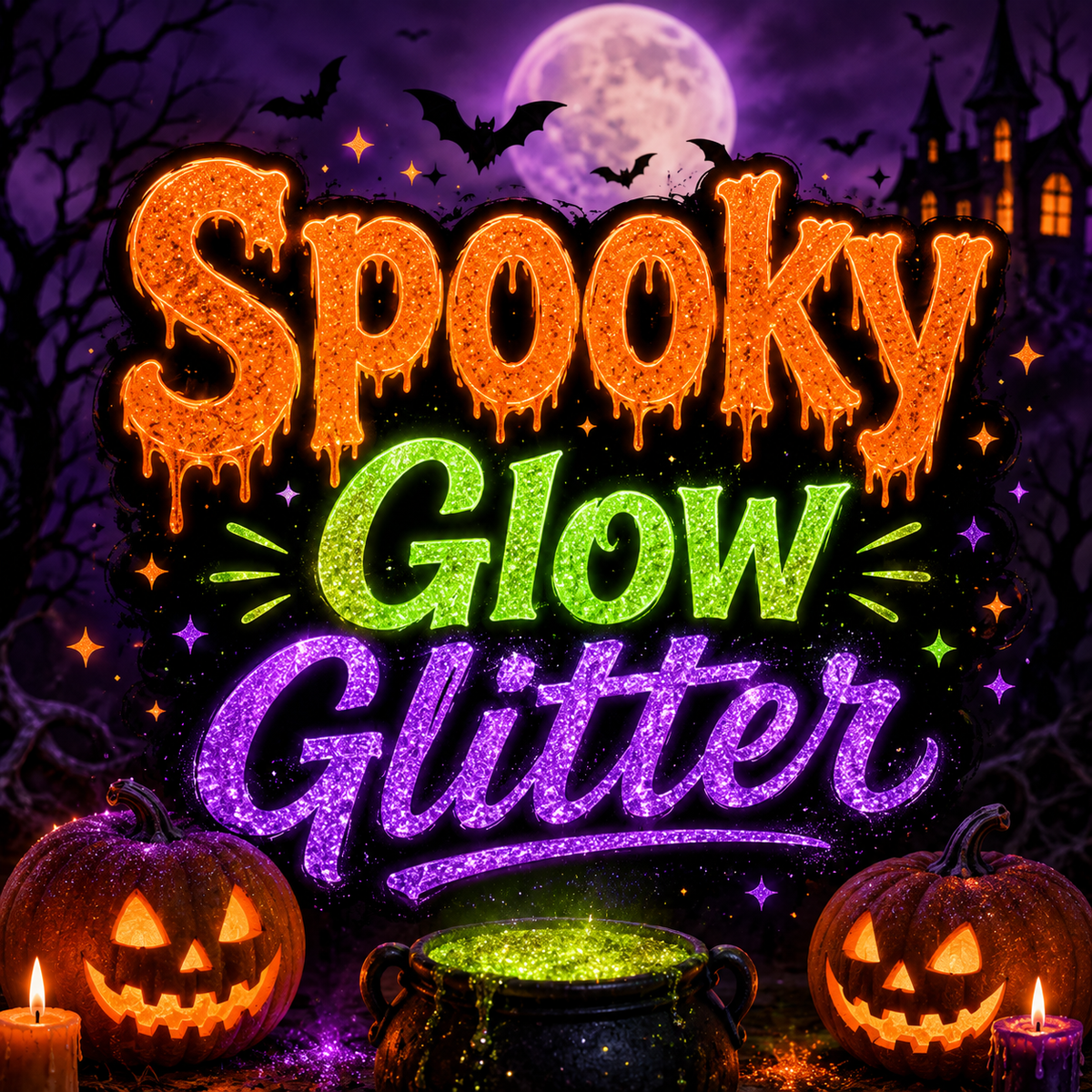 SPOOKY Glow Glitter
