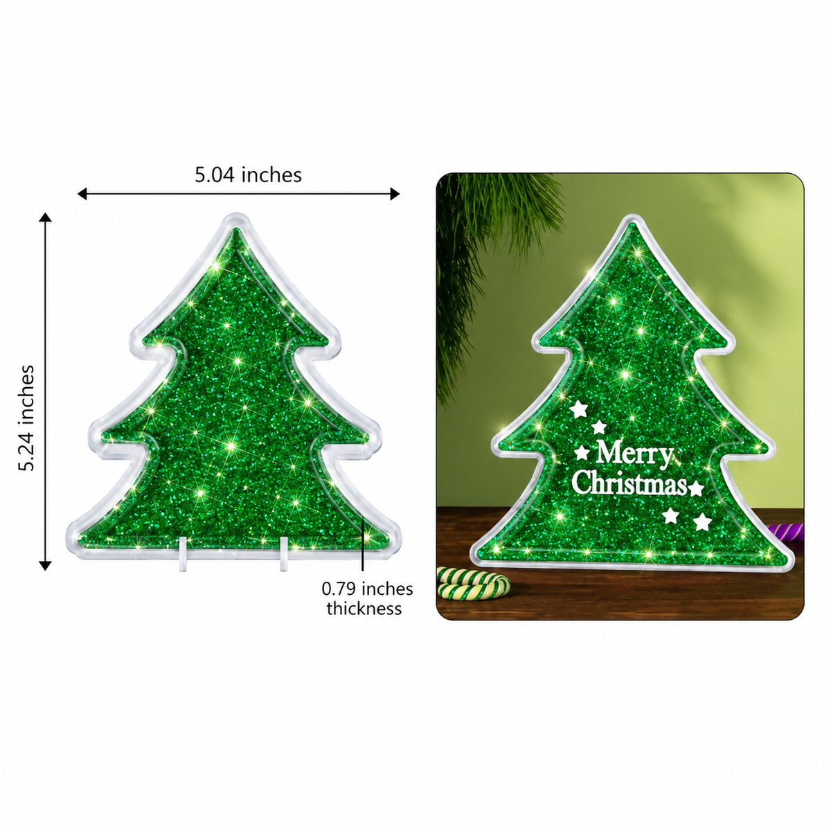 Standing Christmas Tree Deep Mold