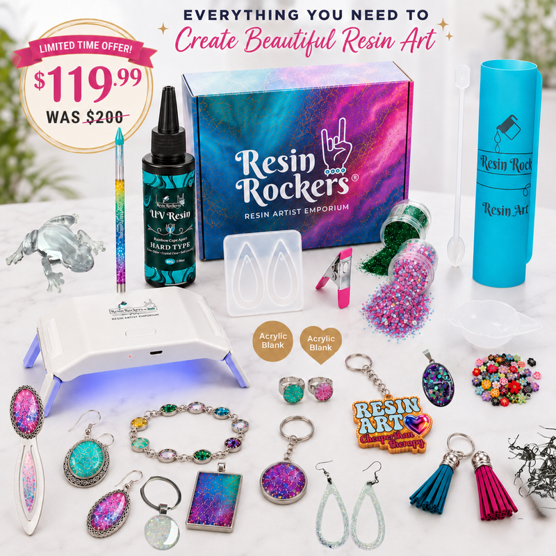UV Resin Beginner's Kit — Everything You Need to Start Crafting + Free Class & FREEBIES (up to $200 Value)