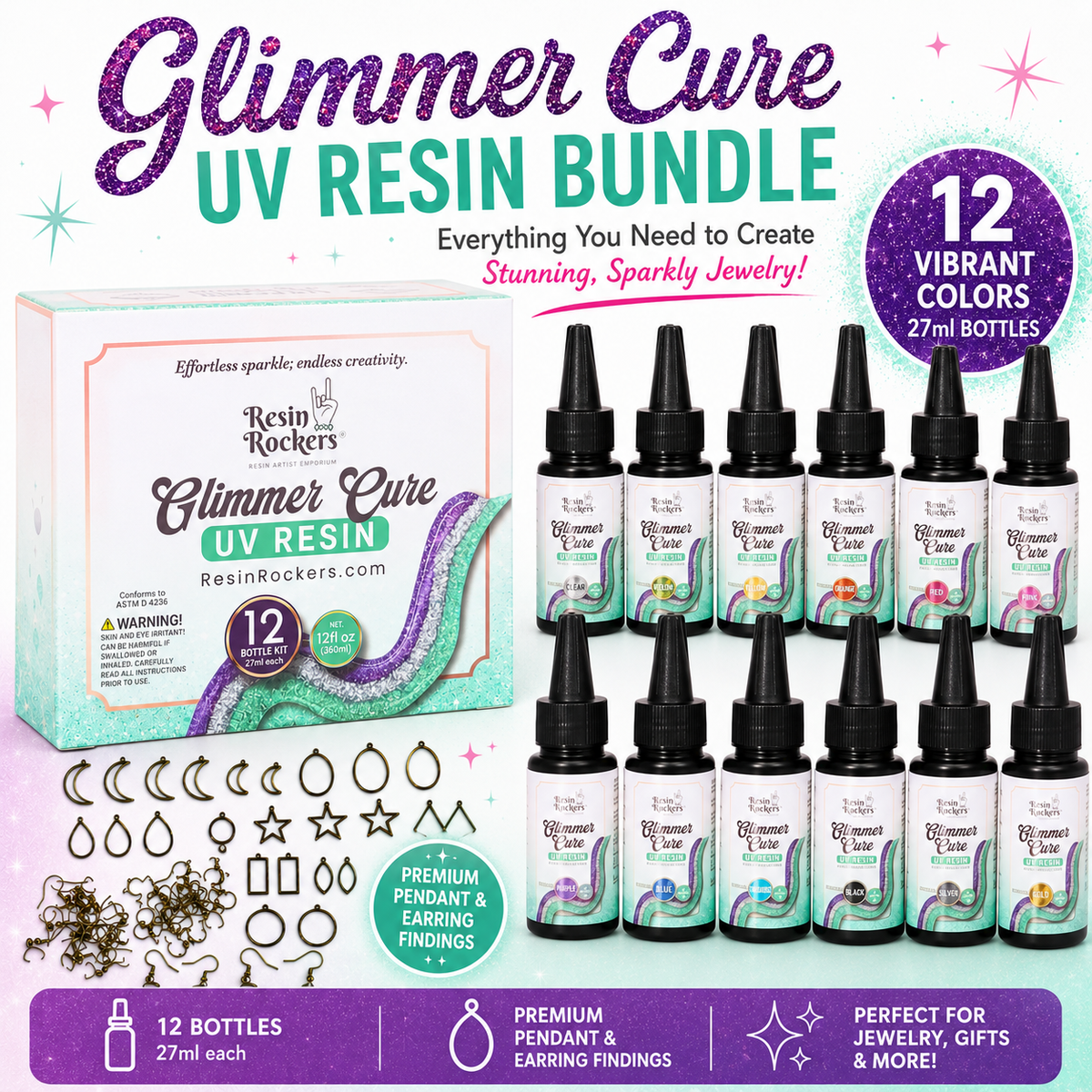 Easy Earring UV Resin Crafting Kit