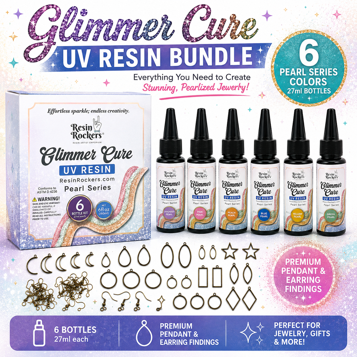 Easy Earring UV Resin Crafting Kit