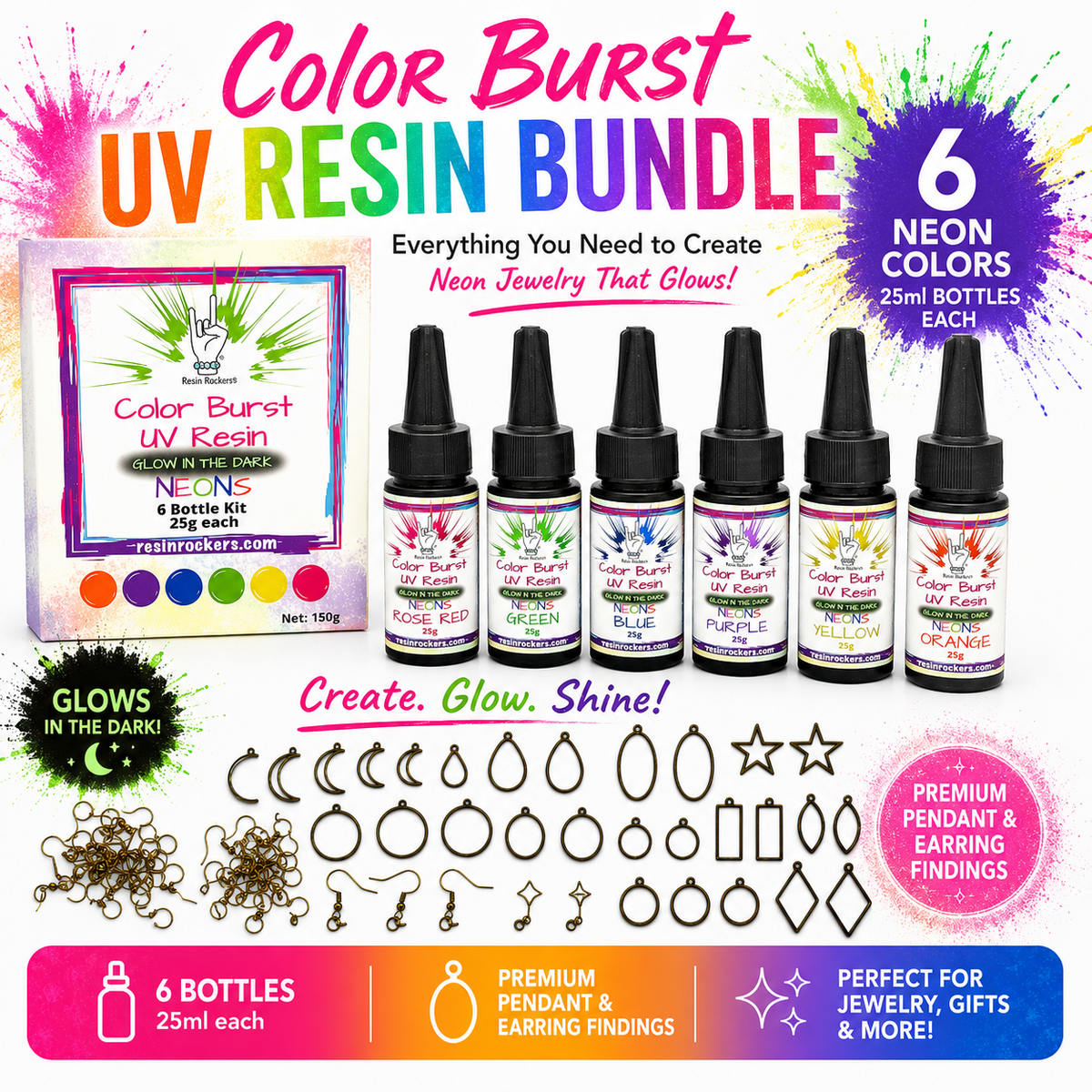 Easy Earring UV Resin Crafting Kit