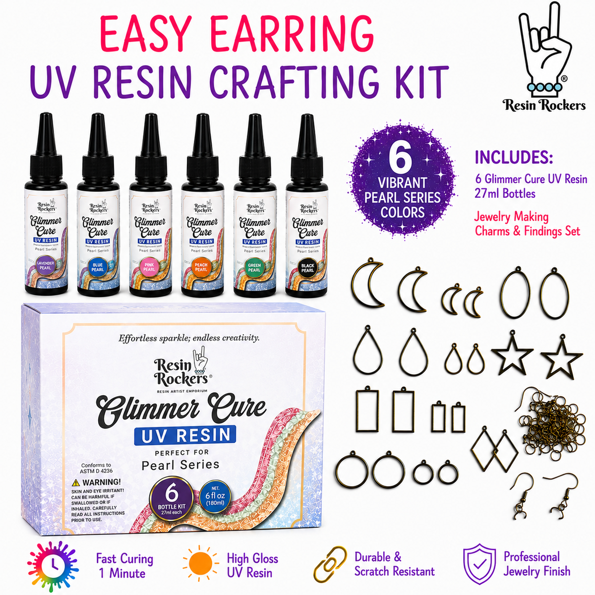 Easy Earring UV Resin Crafting Kit
