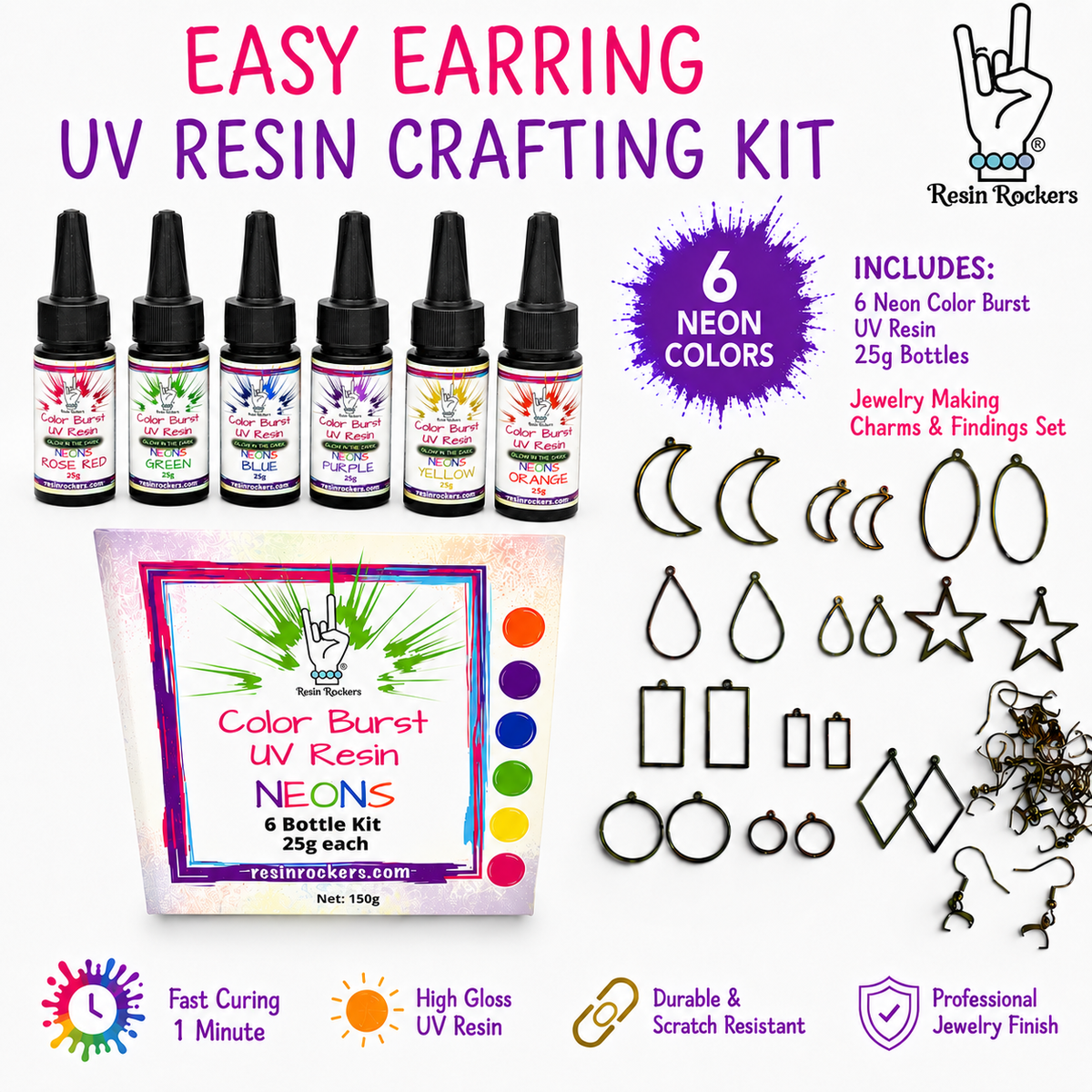 Easy Earring UV Resin Crafting Kit