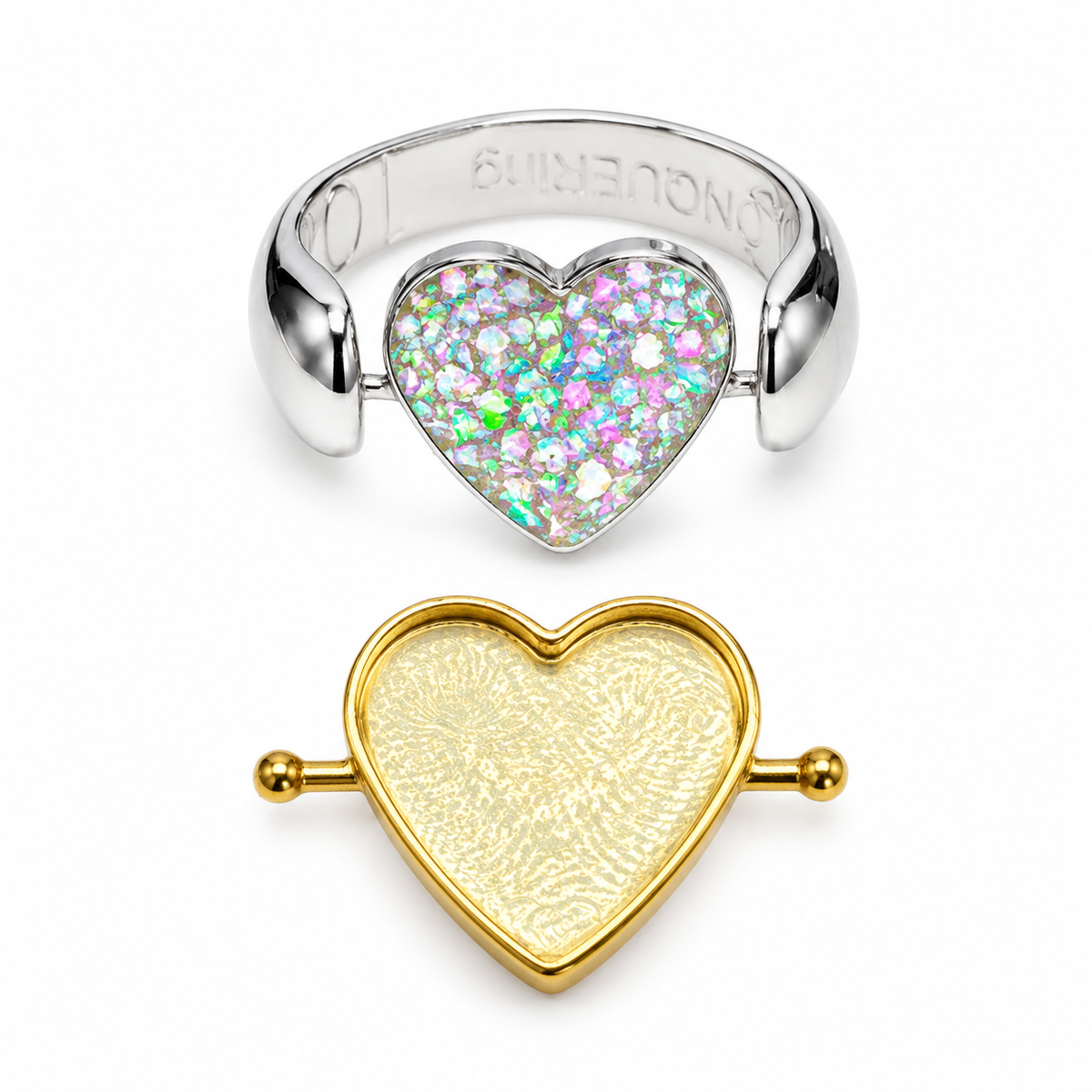 CONQUERing Heart Shaped DIY Element Jewelry Blank