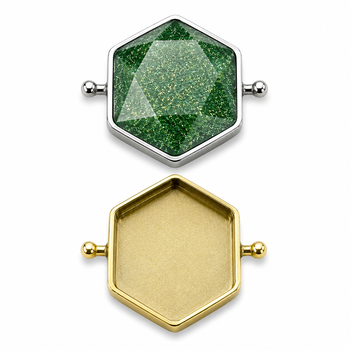 CONQUERing Hexagon Element for DIY Jewelry Blank