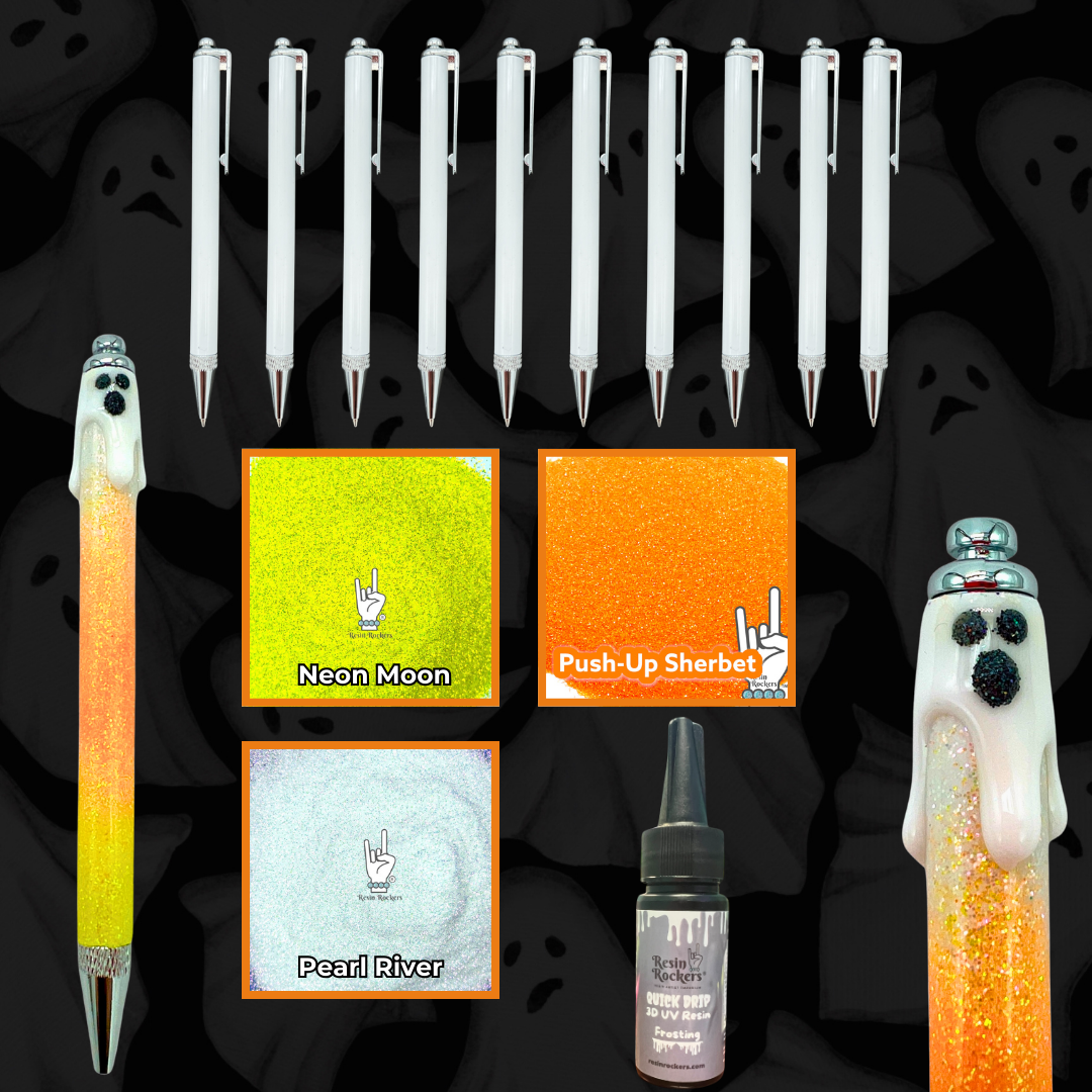 Candy Corn Ghost Pen Quick Drip UV Resin Crafting Kit