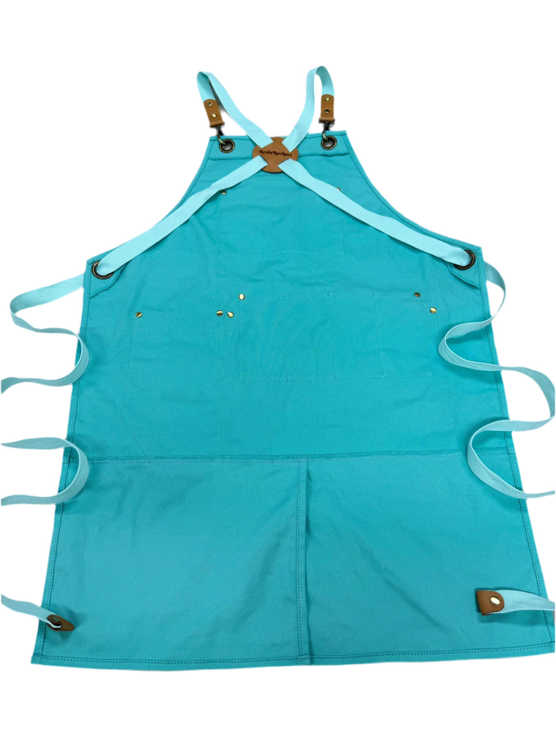 Heavy Duty Canvas Apron with Pockets and Patch