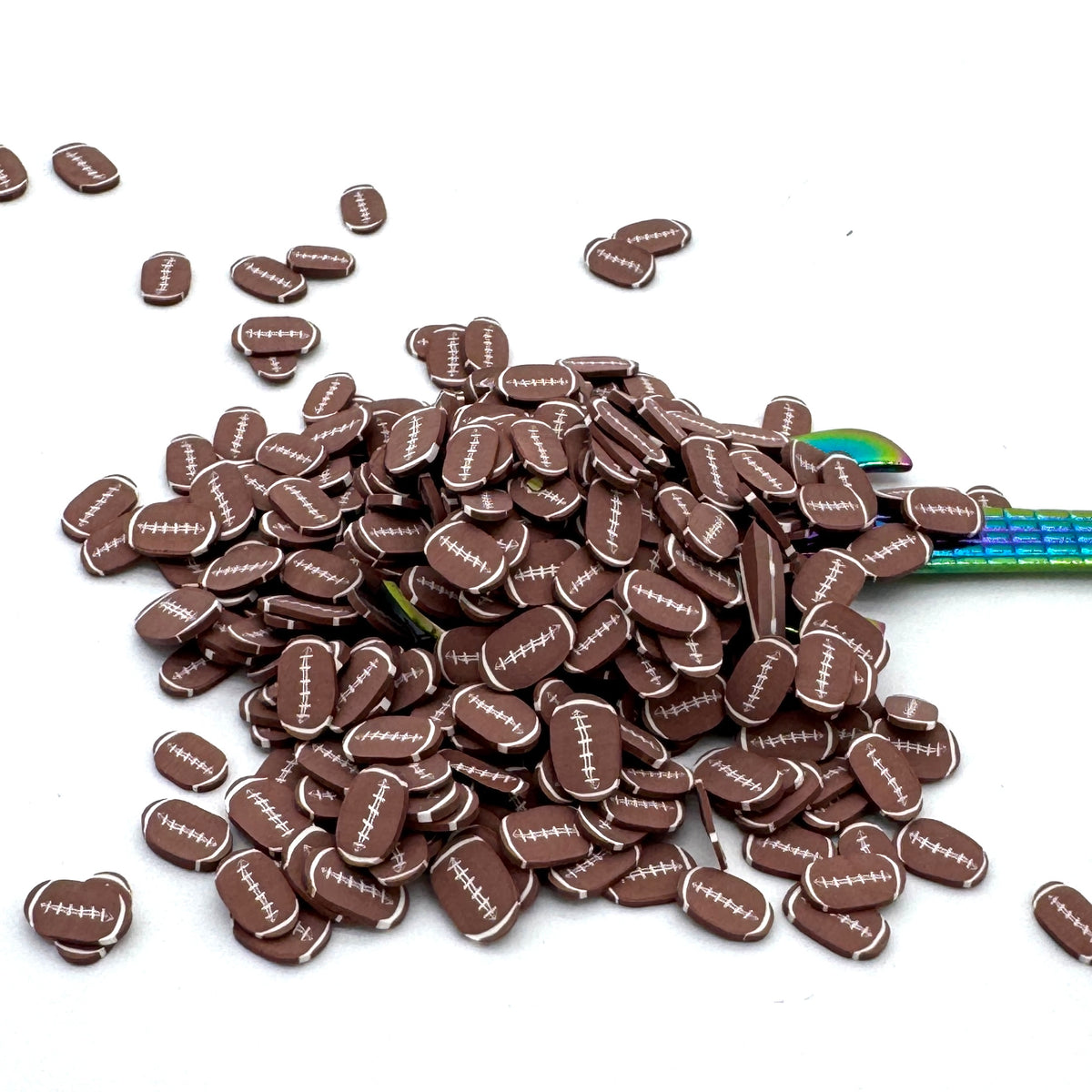 Footballs Polymer Clay Pieces for Epoxy and UV Resin Art