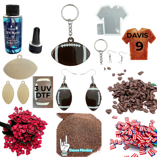 Football Fun Project Kit for UV and Epoxy Resin