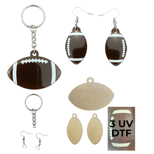 Football Keychain and Earring Project Pack
