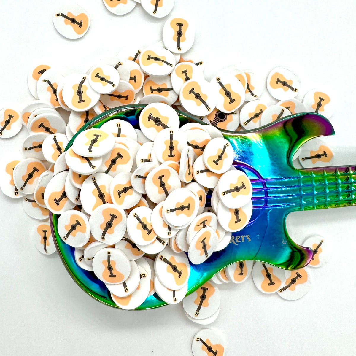 Acoustic Guitar Polymer Clay Pieces for Epoxy and UV Resin Art