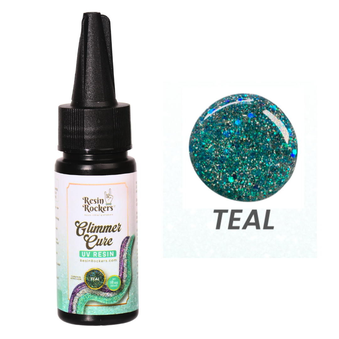 Glimmer Cure Glitter UV Resin Hard Type™️ - Individual Bottles Only