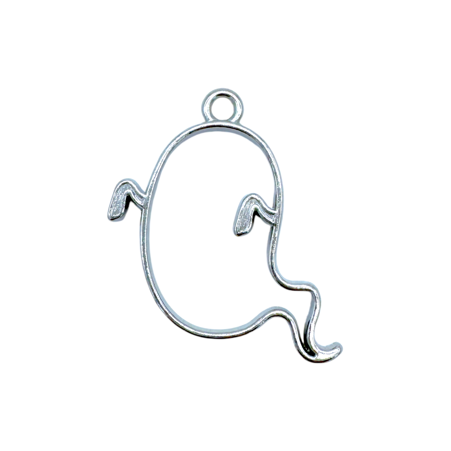 10-Pack of Ghost Open Back Pendant or Earring Bezel Blanks