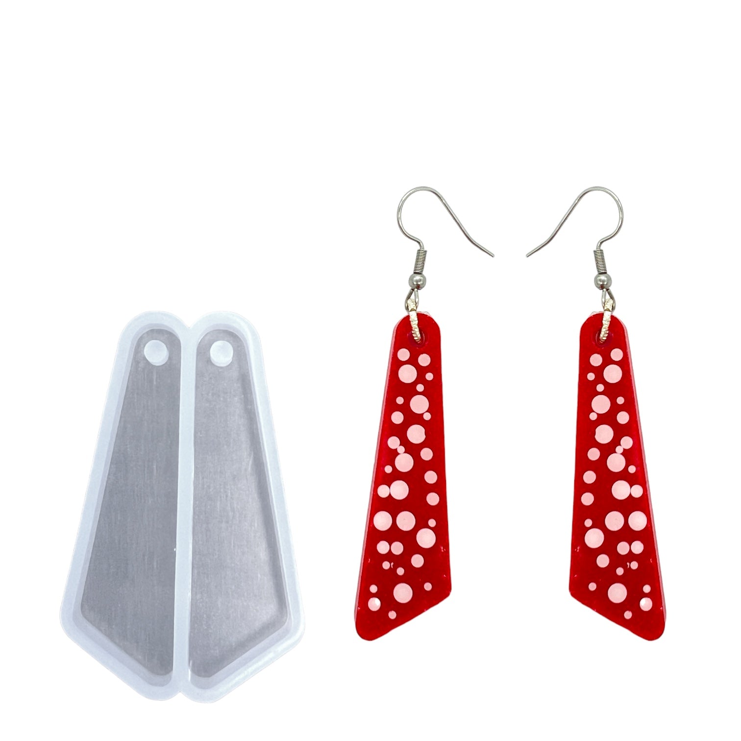 Angled Shard Dangle Earring Mold