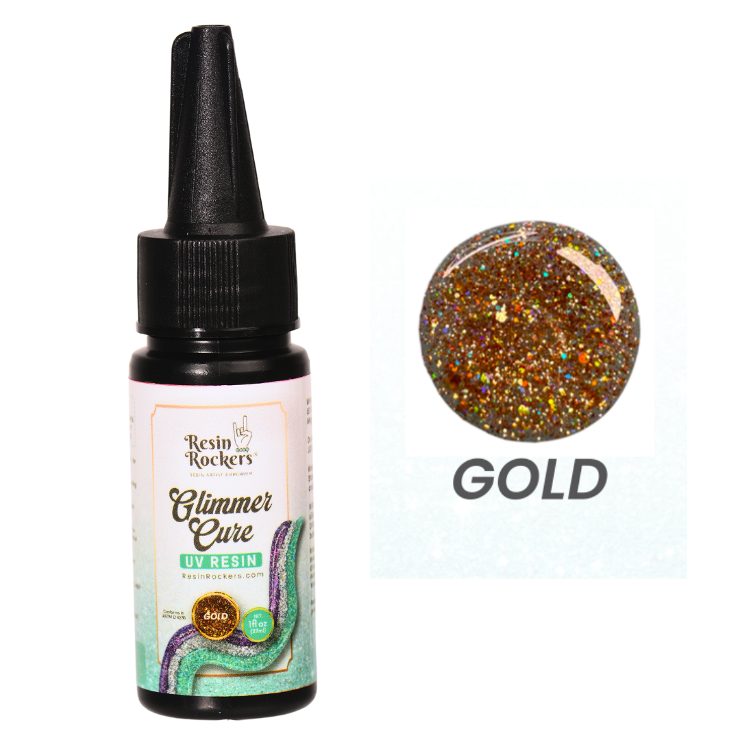 Glimmer Cure Glitter UV Resin Hard Type™️ - Individual Bottles Only