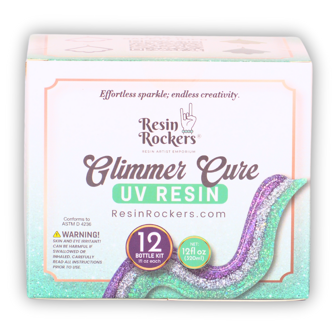Glimmer Cure Glitter UV Resin Hard Type™️ - Individual Bottles Only