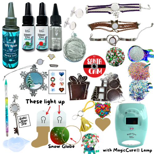 Handmade for the Holidays UV Resin Workshop Kit PREORDER - FREE Virtual Class 11/13 @ 830p ET